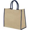 Harry coloured edge jute tote bag 25L