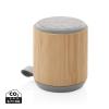 Bamboo and fabric 3W wireless speaker