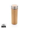 Leak proof bamboo vacuum bottle