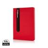 Standard hardcover PU A5 notebook with stylus pen