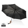 Kaycey 21" AWARE™ RPET Acacia wood mini auto open umbrella