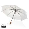 Kaycey 21" AWARE™ RPET Acacia wood mini auto open umbrella