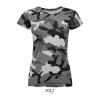 SOL'S CAMO WOMEN - ROUND COLLAR T-SHIRT