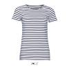 SOL'S MILES WOMEN - ROUND NECK STRIPED T-SHIRT