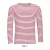 SOL'S MARINE MEN - LONG SLEEVE STRIPED T-SHIRT